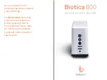 BetterAir Biotica 800 Quick Start Manual предпросмотр