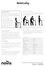 Preview for 2 page of BetterLiving BL1234 Setup And Operation