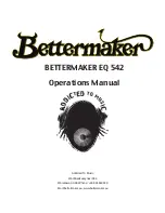 Предварительный просмотр 1 страницы Bettermaker EQ 542 Operation Manual