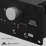 Bettermaker Stereo Passive Equalizer User Manual предпросмотр