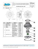 Предварительный просмотр 3 страницы Betts 6234AL Installation And Maintenance Manual