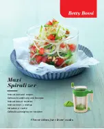 Betty Bossi Maxi Spiralizer Instructions And Recipes Manual preview