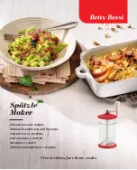 Предварительный просмотр 1 страницы Betty Bossi Spatzle Maker Instructions And Recipes Manual