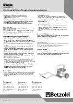 Preview for 1 page of Betzold 58819 Instructions