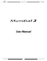 Beuchat Mundial 3 User Manual preview