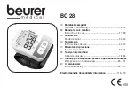 Preview for 1 page of Beurer medical BC 28 Manual