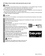 Предварительный просмотр 22 страницы Beurer medical GL 50 evo Manual