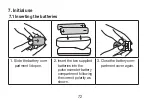 Предварительный просмотр 72 страницы Beurer medical IPO 61 Instructions For Use Manual