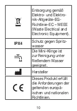 Предварительный просмотр 10 страницы Beurer BARBERS CORNER HR 2000 Instructions For Use Manual