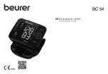 Beurer BC 54 Instructions For Use Manual preview