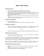 Preview for 1 page of Beurer BEURAB01 Quick Start Manual