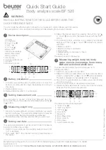 Preview for 1 page of Beurer BF 520 Quick Start Manual