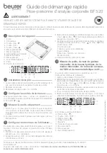 Preview for 3 page of Beurer BF 520 Quick Start Manual