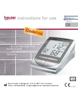 Beurer BGL60 Instructions For Use Manual предпросмотр