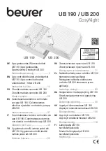 Beurer CosyNight UB 190 Instructions For Use Manual preview