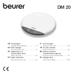 Предварительный просмотр 1 страницы Beurer DM 20 Instructions For Use Manual