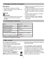 Preview for 21 page of Beurer ELLE HSE 40 Instructions For Use Manual