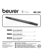 Beurer Fascia-ReleaZer MG 800 Instructions For Use Manual preview