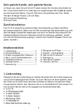 Preview for 3 page of Beurer FC 76 Instructions For Use Manual