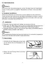 Preview for 7 page of Beurer FC 76 Instructions For Use Manual