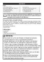 Preview for 2 page of Beurer FM 200 Instructions For Use Manual