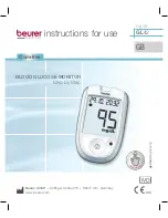 Beurer GL42 Instructions For Use Manual preview