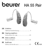 Preview for 1 page of Beurer HA 55 Pair Instructions For Use Manual