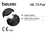 Beurer HA 70 Pair Instructions For Use Manual preview