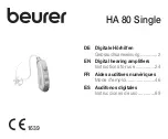 Beurer HA 80 Single Instructions For Use Manual preview