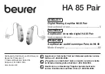 Preview for 1 page of Beurer HA 85 Pair Instructions For Use Manual