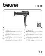 Beurer HC 80 Instructions For Use Manual preview