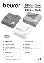 Beurer HD 75 Cosy Nordic Instructions For Use Manual preview