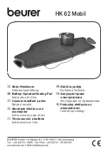 Beurer HK 62 Mobil Instructions For Use Manual preview