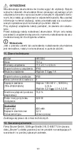 Preview for 101 page of Beurer HR 5000 Instructions For Use Manual