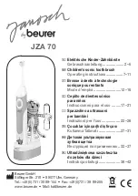 Beurer Janosch JZA 70 Operating Instructions Manual preview