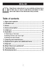 Preview for 2 page of Beurer LA 40 Instructions For Use Manual