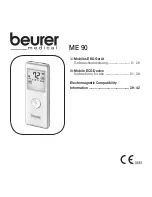 Preview for 1 page of Beurer ME 90 Instructions For Use Manual