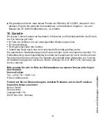 Preview for 20 page of Beurer ME 90 Instructions For Use Manual