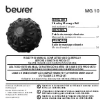 Preview for 1 page of Beurer MG 10 Instructions For Use Manual