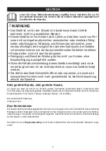 Preview for 2 page of Beurer MG 150 Instructions For Use Manual