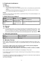 Preview for 12 page of Beurer MG 150 Instructions For Use Manual