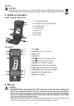 Предварительный просмотр 12 страницы Beurer MG 254 Instructions For Use Manual