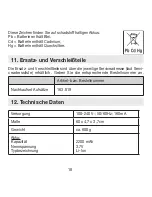 Preview for 18 page of Beurer MG 850 Instructions For Use Manual