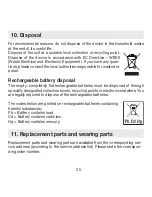 Preview for 35 page of Beurer MG 850 Instructions For Use Manual