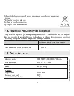 Preview for 71 page of Beurer MG 850 Instructions For Use Manual