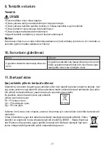 Preview for 77 page of Beurer MG180 Instructions For Use Manual