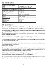 Preview for 78 page of Beurer MG180 Instructions For Use Manual