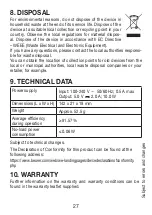 Предварительный просмотр 27 страницы Beurer MP 52 Instructions For Use Manual