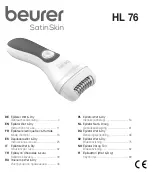 Beurer SatinSkin HL 76 Instructions For Use Manual preview