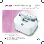 Beurer SensEpil HL100 Instructions For Use Manual preview